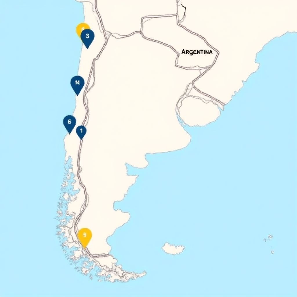 Mapa de estaciones YPF